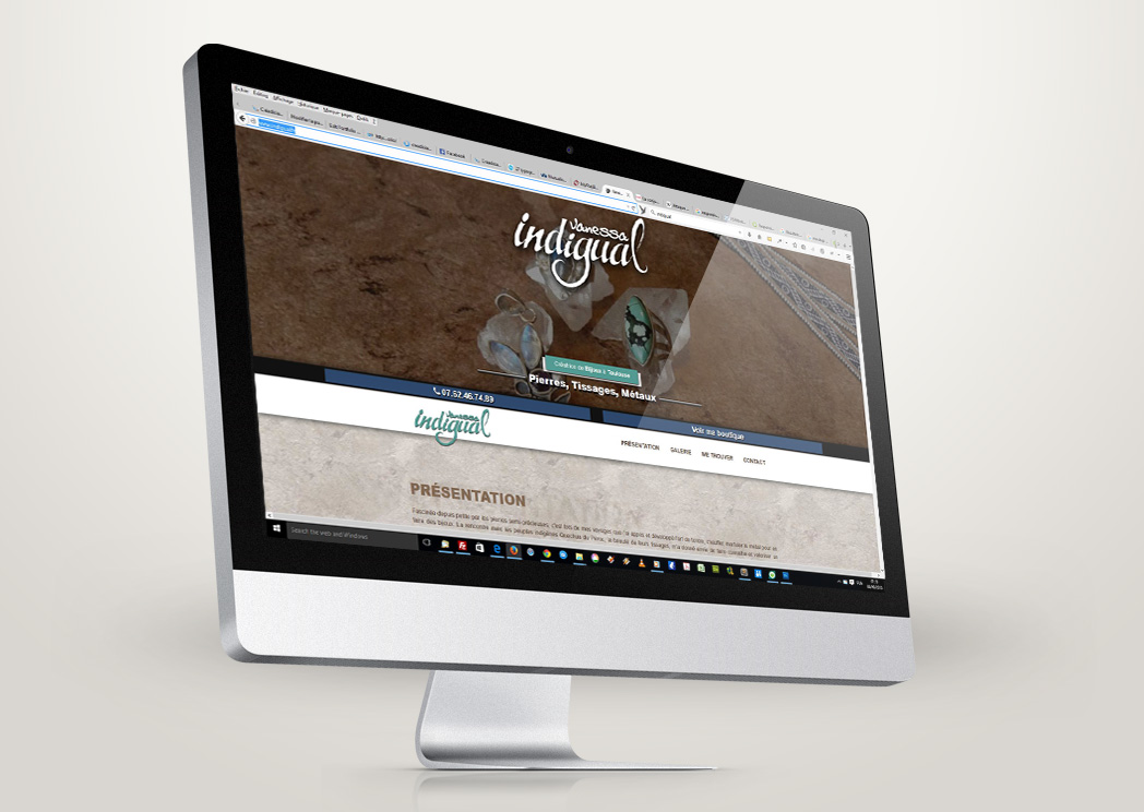 Site vitrine responsive indigual.fr